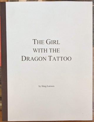 Item #100263 The Girl With the Dragon Tattoo (141). Stieg Larsson