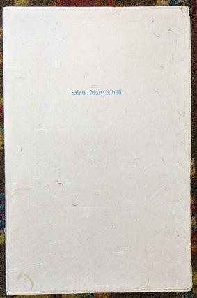 Item #1002fp Saints: Nine Linoleum Blocks. Mary Fabilli
