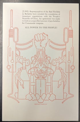Item #1007b All Power to the People (Broadside). Zephyrus Press
