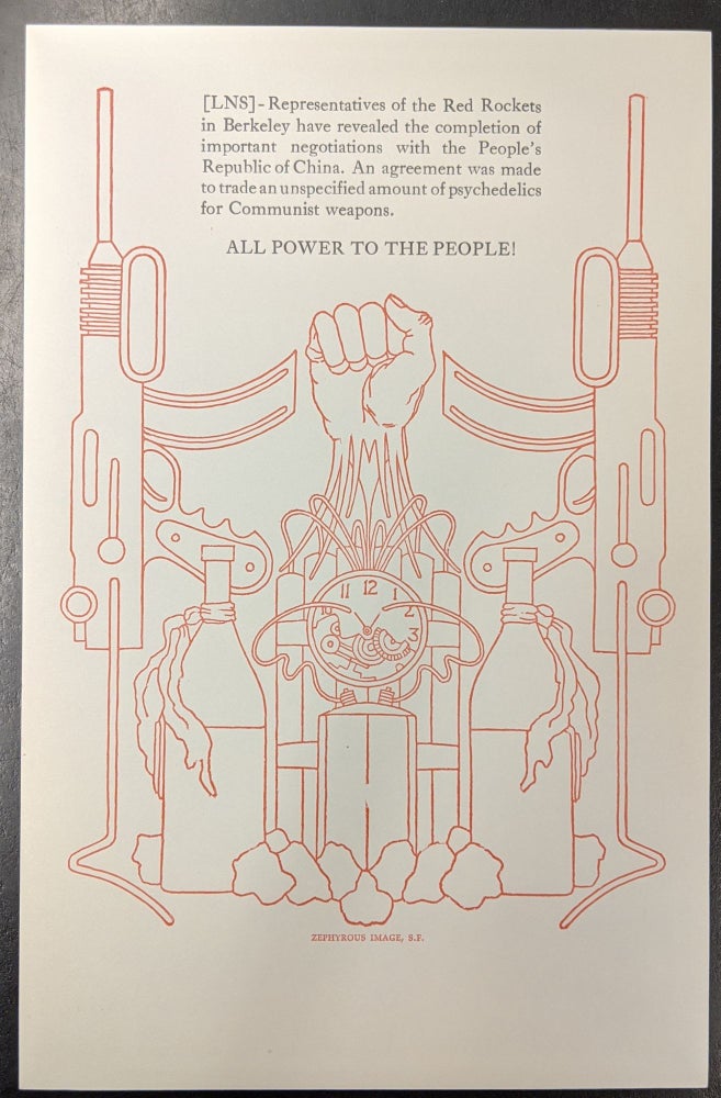 Item #1007b All Power to the People (Broadside). Zephyrus Press.