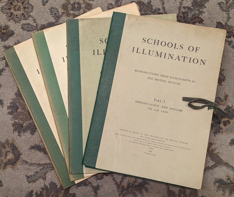 Item #101399 Schools of Illumination: Reproductions from the Manuscripts in the British Museum, 4 vol. The Trustees of the British Museum.