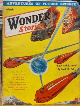 Item #1013p Wonder Stories, March 1932. Hugo Gernsback