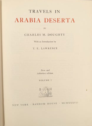 Travels in Arabia Deserta 2 vol., Rev. ed.