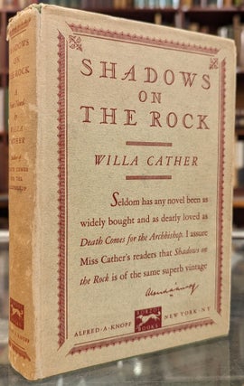 Item #101777 Shadows on the Rock. Willa Cather