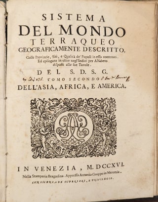 Sistema del Mondo Terraqueo Geograficamente Descritto