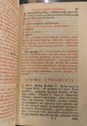 Pontificale Romanum Clementis VIII. Primum; Nunc Denvo Urbani VIII, pars prima