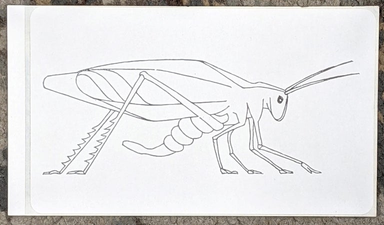 Item #1022b Grasshopper sticker. Zephyrus Image.