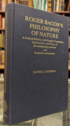Item #102340 Roger Bacon's Philosophy of Nature. David C. Lindberg