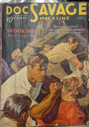 Item #1023p Doc Savage Magazine, August 1935: Spook Hole. Kenneth Robeson