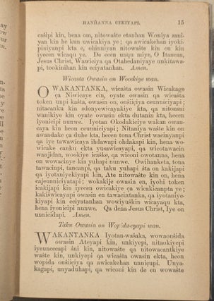 1881 English and Dakota Service Book: Being Parts of the Book of Common Prayer Set Forth for the Use in the Missionary Jurisdiction of Niobrara