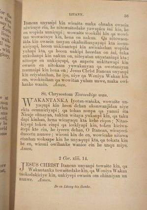1881 English and Dakota Service Book: Being Parts of the Book of Common Prayer Set Forth for the Use in the Missionary Jurisdiction of Niobrara