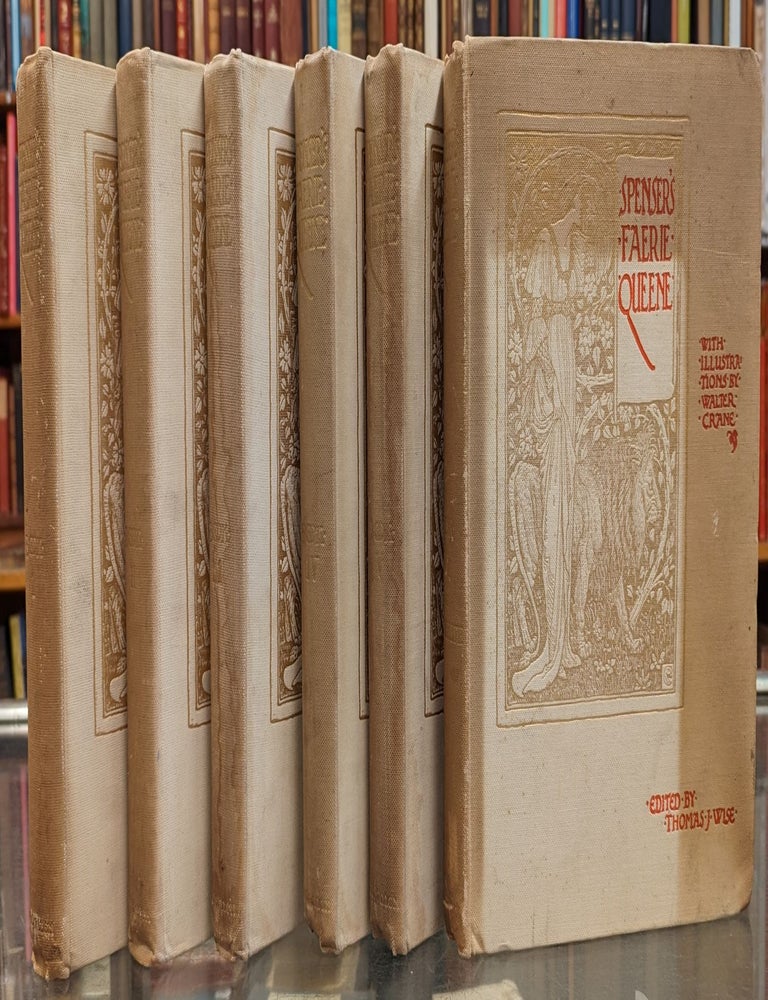 Item #102598 Spenser's Fairie Queene, 6 vol. Edmund Spenser, Thomas Wise.