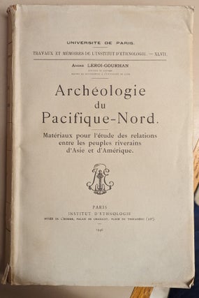 Item #103093 Archeologie du Pacifique-Nord: Materiaux pour l'etude des relations entre peuples...