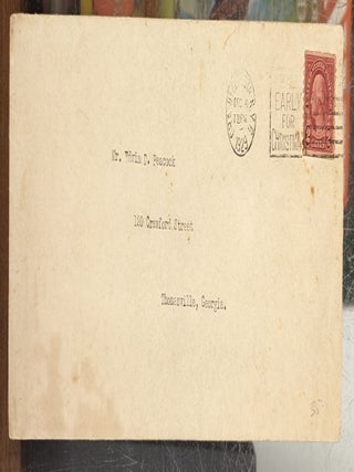 Item #103157 Typewritten letter to Edwin D. Peacock. Alfred E. Smith