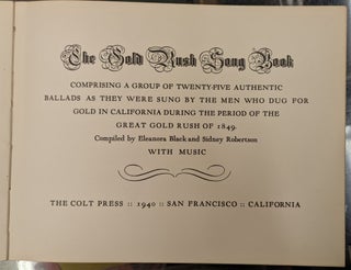 The Gold Rush Song Book