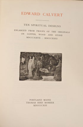 Ten Spiritual Designs Enlarged from Proofs of the Originals on Copper, Wood and Stone MDCCCXXII-MDCCCXXXI