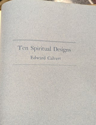 Ten Spiritual Designs Enlarged from Proofs of the Originals on Copper, Wood and Stone MDCCCXXII-MDCCCXXXI