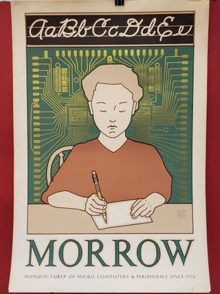 MORROW manufacturer of Micro Computer Poster. David Lance Goines.