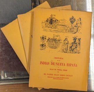Item #104188 Historia de las Indias de Nueva Espana y Islas de Tierra Firme, 3 vol. Diego Duran