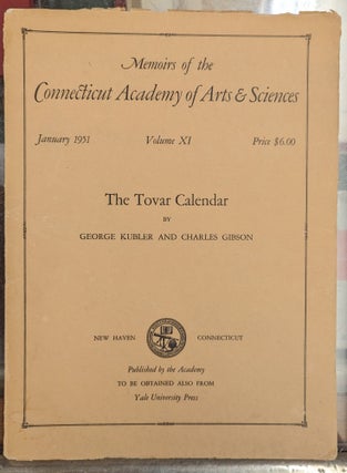 Item #104226 The Tovar Calendar (Memoirs of the Connecticut Academy of Arts & Sciences, January...