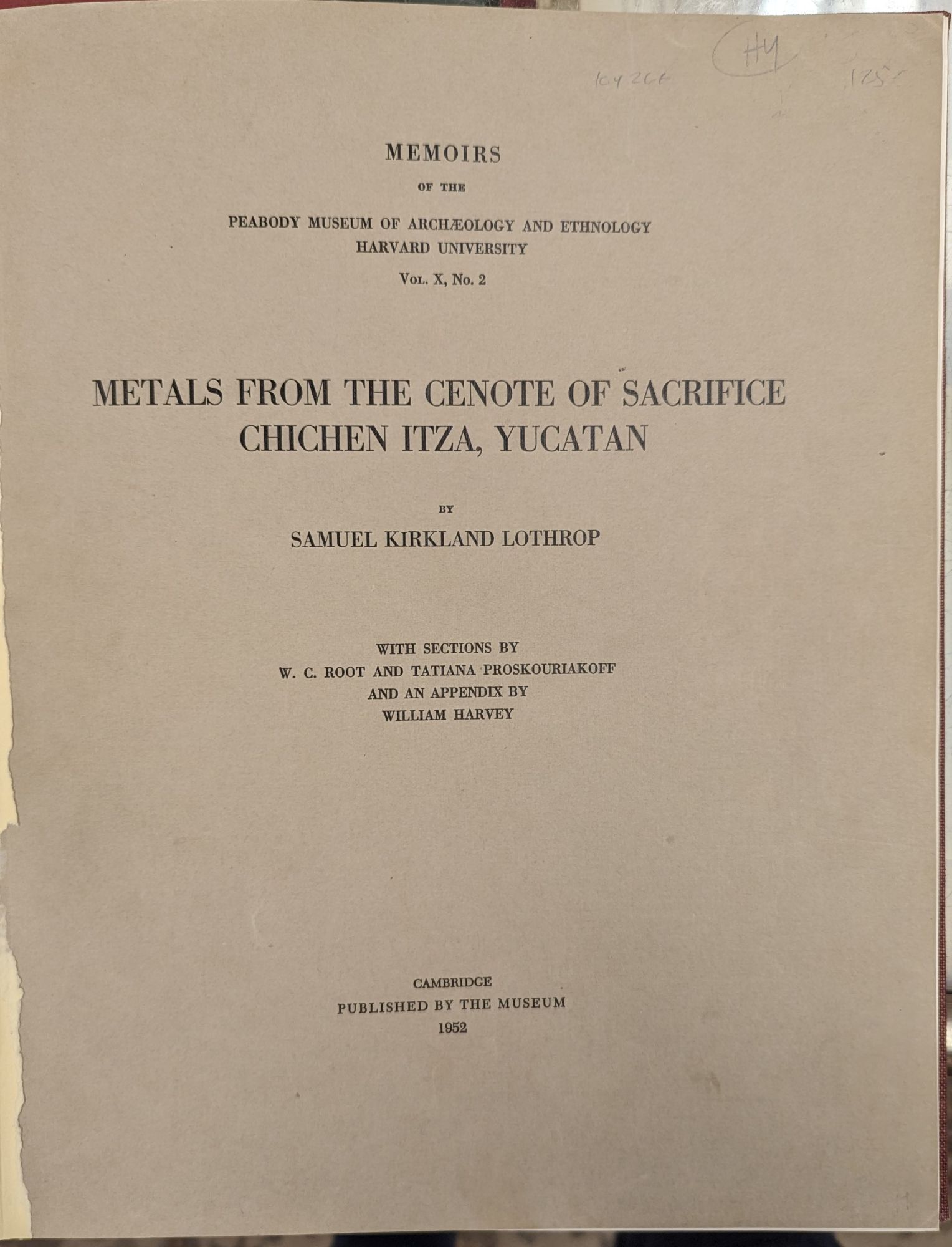 Metals from the Cenote of Sacrifice Chichen Itza, Yucatan | Samuel ...