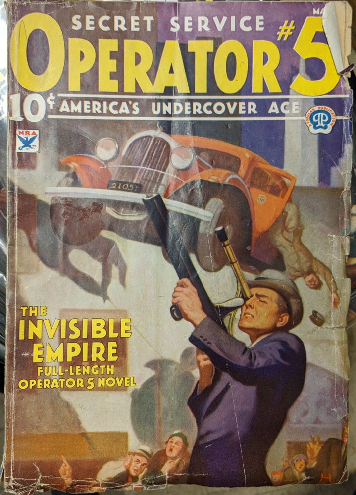 Item #1042p Seecret Service Operator #5, America's Undercover Ace, May 1934: The Invisible Empire. Curtis Steele.