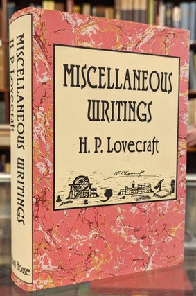 Item #104365 Miscellaneous Writings. H P. Lovecraft, S T. Joshi