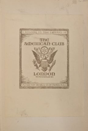 The Clansman Autographed presentation copy to to the American Club Thomas DIXON, Jr’s 1st Edition