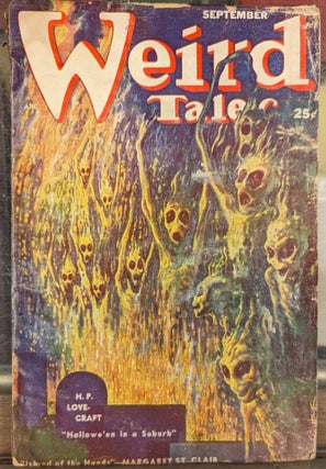 Item #104614 Weird Tales, September 1952. H P. Lovecraft, L Sprague de Camp, Fletcher Pratt,...