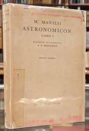 Item #104804 Astronomicon, Liber I, editio altera. M. Manilius, A E. Houseman