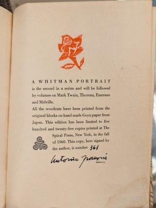 A Whitman Portrait