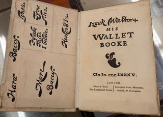 Item #106302 Izaak Walton: His Wallet Booke. Izaak Walton, Joseph Crawhall