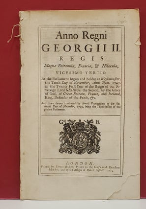 Item #107365 Anno Regni Georgii II Magna Britannie, Francie, and Hiberniae, Vicesimo Tertio