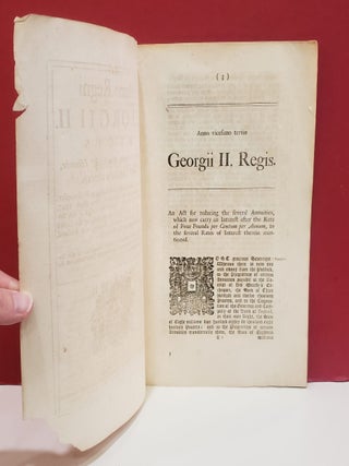 Anno Regni Georgii II Magna Britannie, Francie, and Hiberniae, Vicesimo Tertio