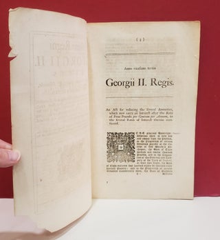 Anno Regni Georgii II Magna Britannie, Francie, and Hiberniae, Vicesimo Tertio