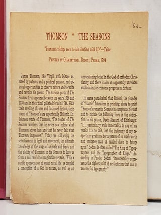 The Seasons: Winter