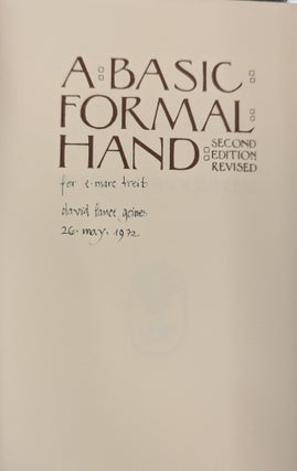 A Basic Formal Hand, 2nd ed., rev.