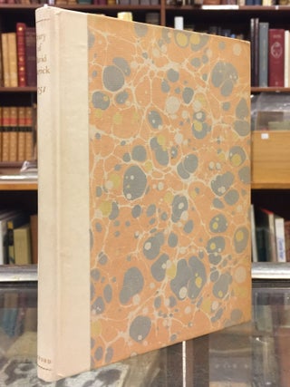 Item #108764 The Diary of David Garrick: Being a Record of His Memorable Trip to Paris in 1751....