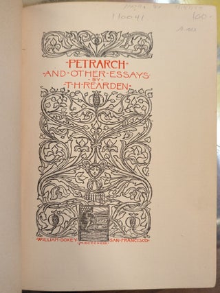 Petrarch and Other Essays