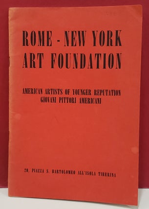 Item #110120 American Artists of Younger Reputation / Giovani Pittori Americani. James Johnson...