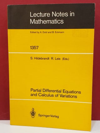 Item #1101744 Partial Differential Equations and Calculus of Variations. Rolf Leis Stefan...