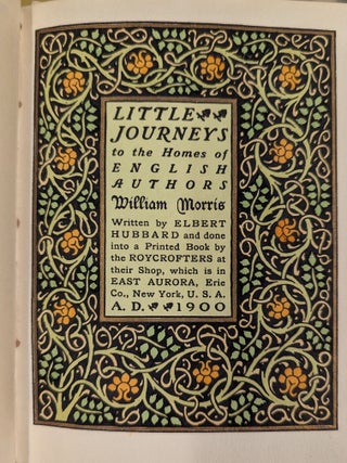 Little Journeys to the Homes of English Authors: William Morris