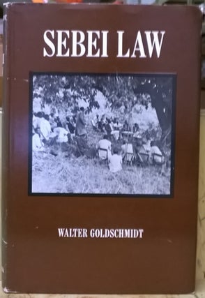 Item #1105498 Sebei Law. Walter Goldschmidt