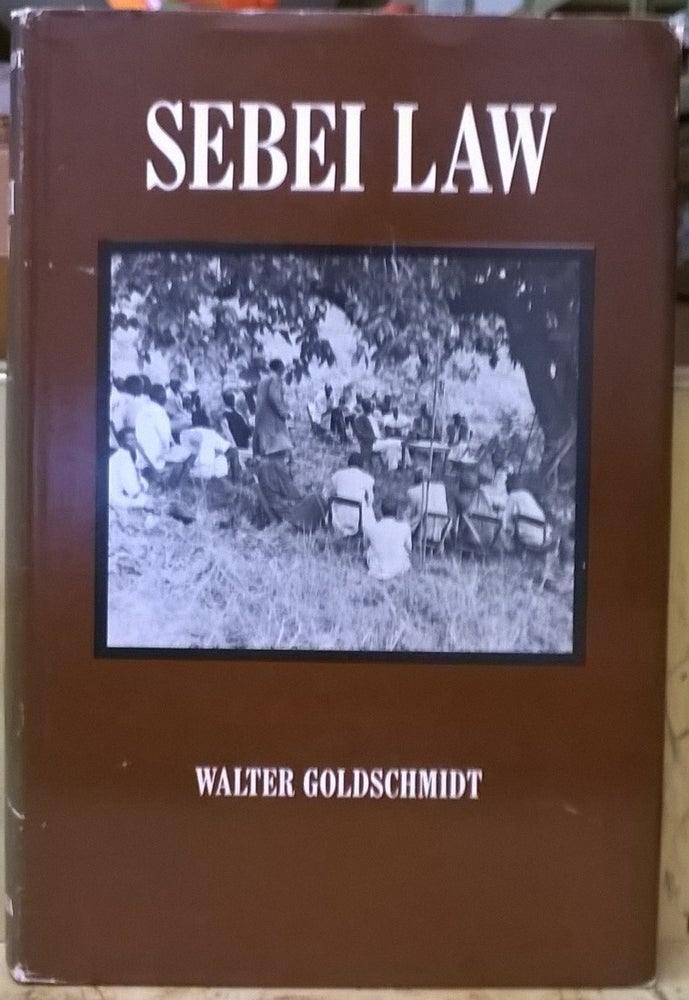 Item #1105498 Sebei Law. Walter Goldschmidt.