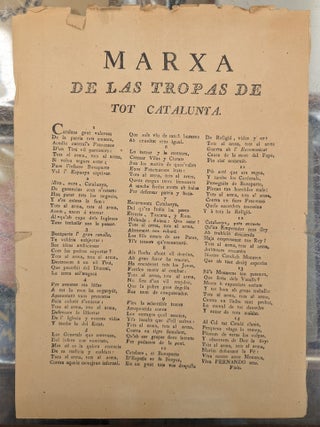Item #110685 Marxa de las Tropas de Tot Catalunya