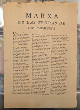 Item #110685 Marxa de las Tropas de Tot Catalunya