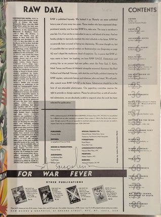 Raw Number Eight: The Graphic Aspirin for War Fever
