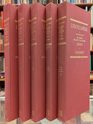 Item #111351 L'Encyclopedie ou Dictionnaire Raissone des Sciences, des Arts et des Metiers,...