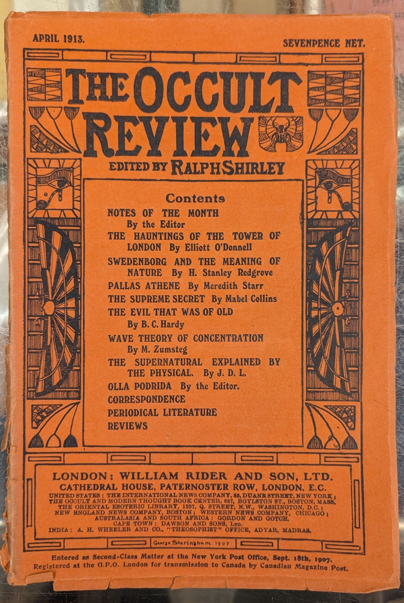 The Occult Review, April 1913 | Ralph Shirley
