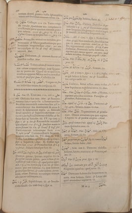 Lexicon Arabico-Latinum, contextum ex probatioribus orientis lexicographis. Accedit index Latinus copiosissimus, qui lexici Latino-Arabici. Arabic to Latin dictionary 1653